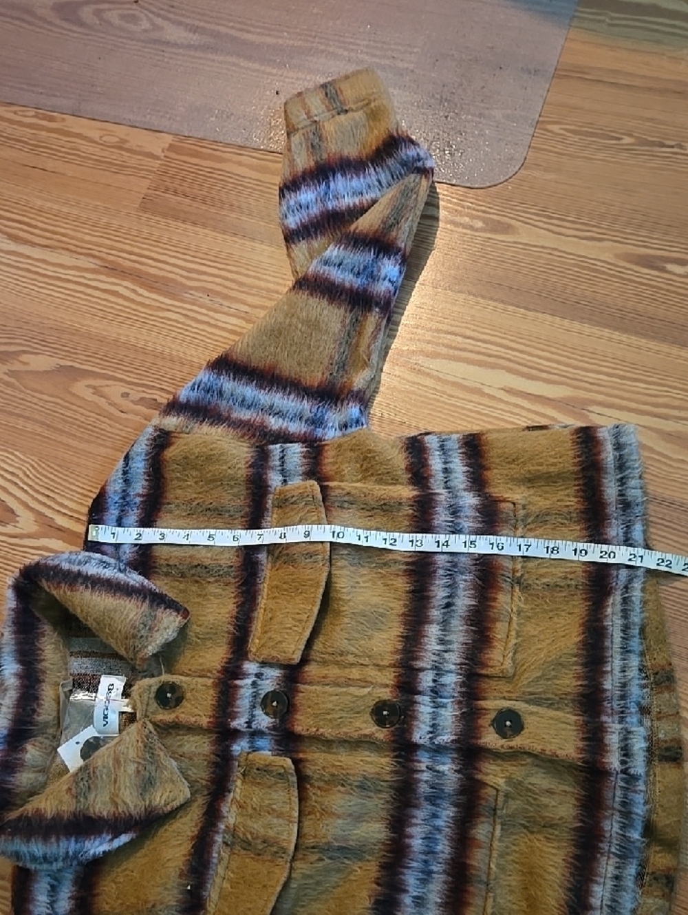 Vigoss Tan Striped Women's Jacket - Picture 7 of 7